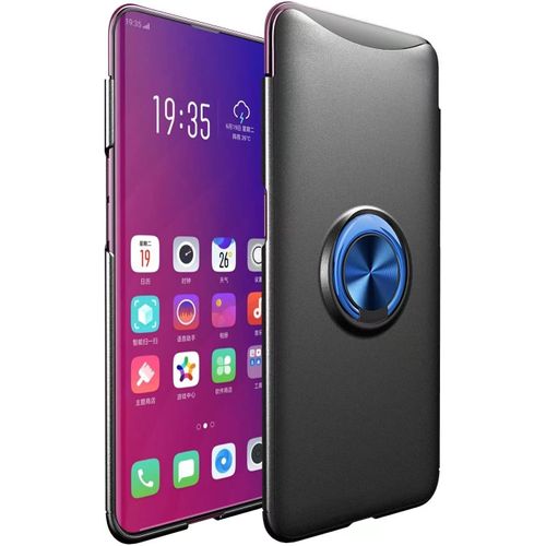 Compatible Avec Xiaomi Redmi 9 Activ Coque, 360 Degres Protection Bumper + Verre Trempé, Coque Avec Anneau Support Cover Skin Cases Housse Etui Protector-Bleu Noir