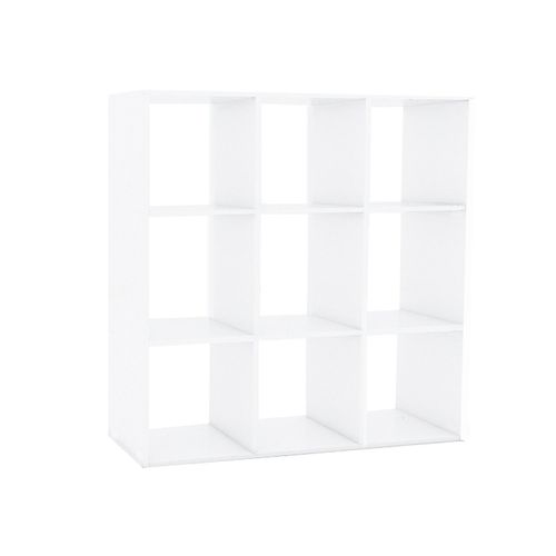Etagère 9 Cases - 104x29x108cm - Blanc