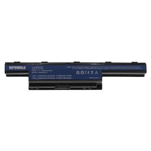 Extensilo Batterie Compatible Avec Acer Aspire 7741g, 7741zg, 7750g, 7552, 7552g, 7741z, 7750 Ordinateur Portable (6000mah, 11,1v, Li-Ion)