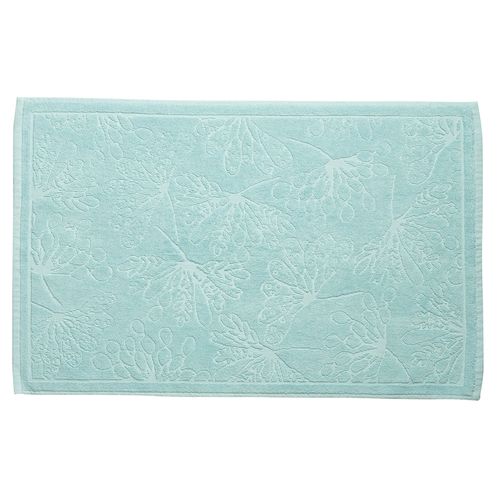 Tapis De Bain 50x80 Cm Coton Bio Bleu Clair