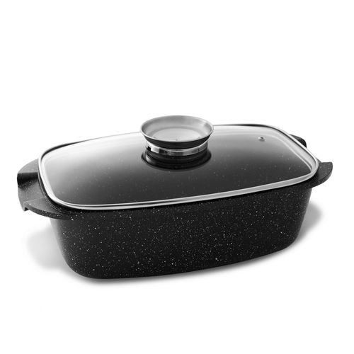 Plat À Four 32 Cm - Bouchon Diffuseur - Fonte D'aluminium - Tous Feux