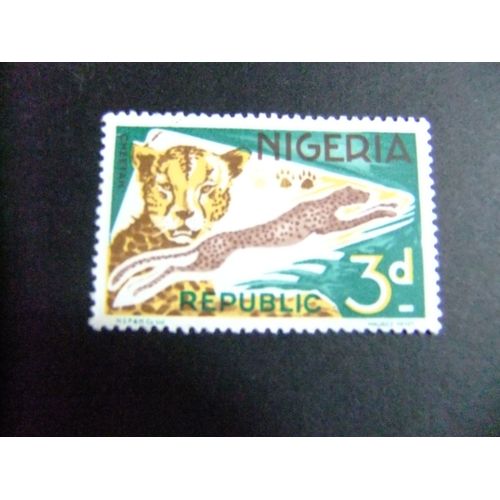 44 Nigeria 1965 / Fauna Mamiferos Guepardo / Yvert 181 Mnh