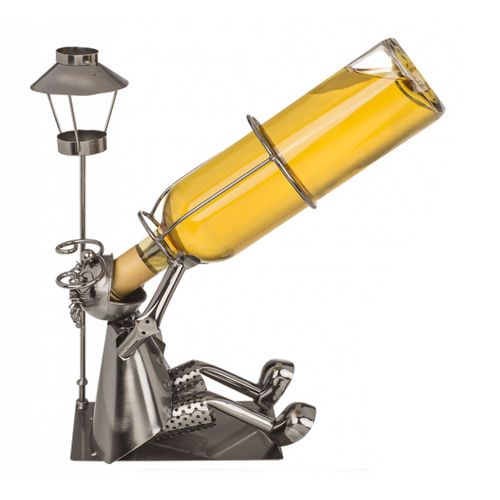 Porte-Bouteille Buveur Métallique