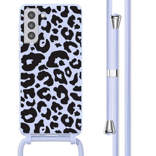 Imoshion Coque Design En Silicone Avec Cordon Samsung Galaxy S21 Plus Animal Lila
