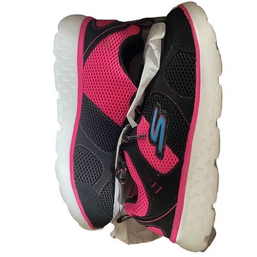 Skechers Baskets Go Run 400 - Enfant Fille - Noir Et Rose - 36