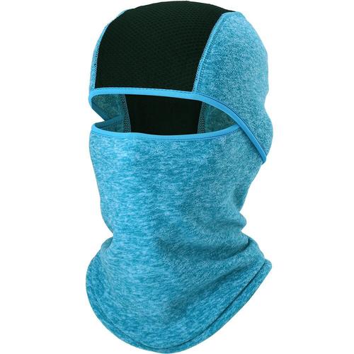 Bleu clair - Cagoule thermique polaire d'hiver, cache-nez tactique  militaire pour le froid, masque de ski complet, accessoire casquette  chapeaux de vélo femme homme