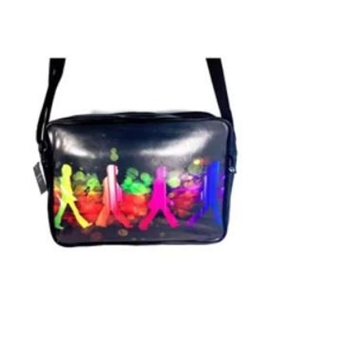 Sac À Bandoulière En Série Mod En Cuir Synthétique. 40x30cm Pop Rock beatles
