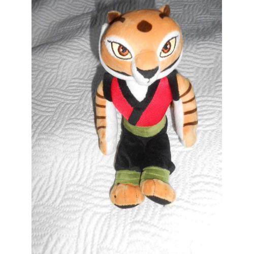 Doudou Peluche Rouge Noir Vert Kaki Dreamworks Heroes 2015 Dwa Kung Fu Panda Soft Toy Maitre Master Tigger Tigre 25cm 