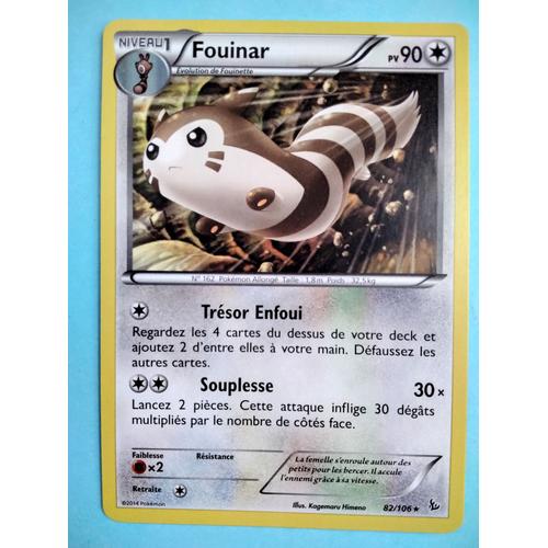 Carte Pokémon N° 162 Fouinar