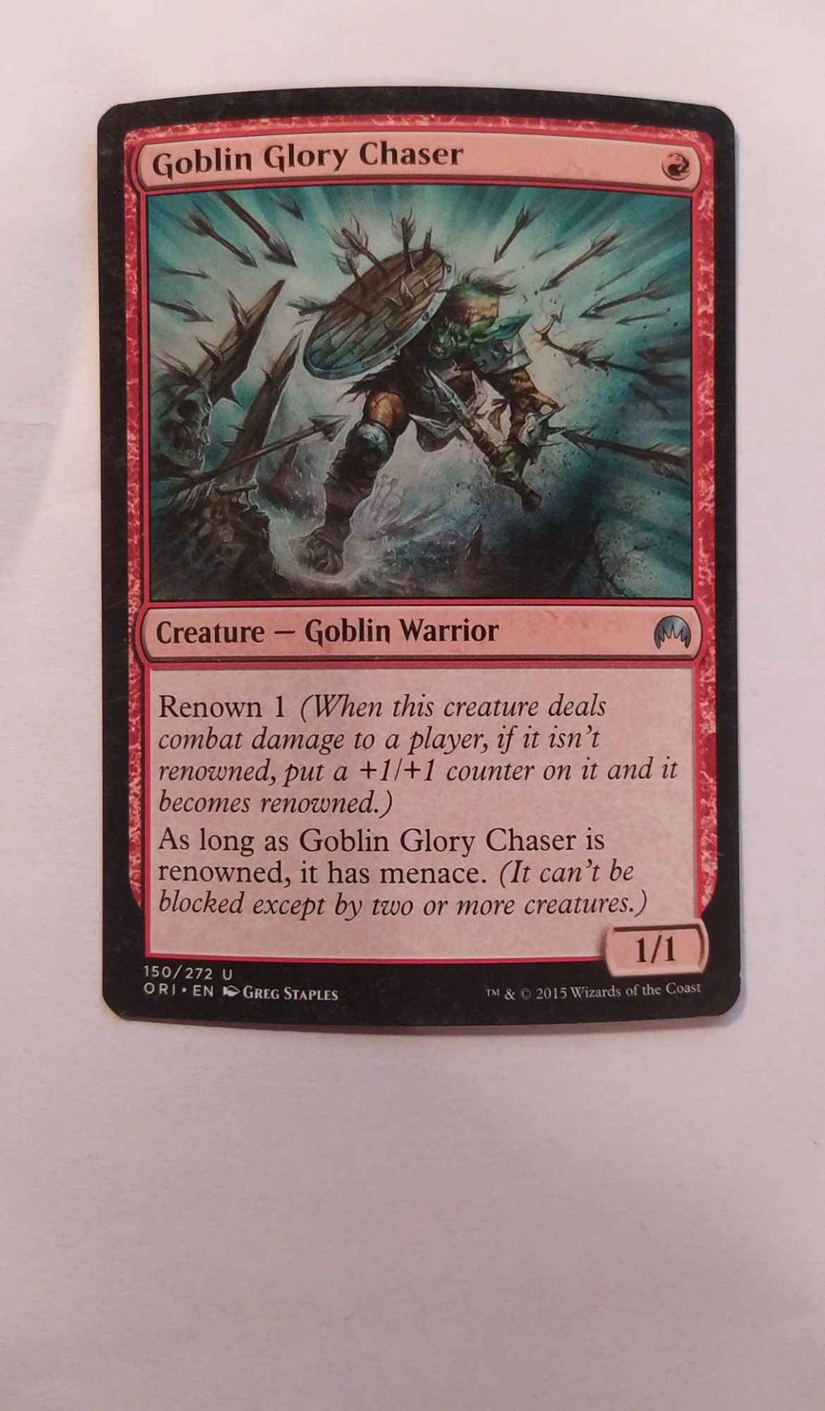 Goblin Glory Chaser // Gobelin Chasse-Gloire (Magic Origins) 