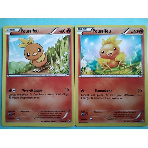 Cartes Pokémon N° 255 Poussifeu