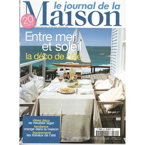 Le Journal De La Maison N° 349 Juillet Aout 2001