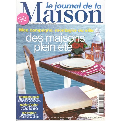 Le Journal De La Maison N° 359 Juillet Aout 2002