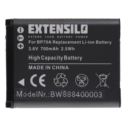 EXTENSILO 1x Batterie compatible avec Samsung ST78, ST79, ST80, ST88, ST90, ST93, ST89 appareil photo, reflex numérique (700mAh, 3,6V, Li-ion)