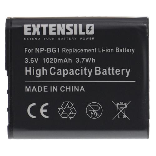 EXTENSILO 1x Batterie compatible avec Sony Cyber-Shot DSC-HX10V, DSC-HX20V, DSC-HX30V appareil photo, reflex numérique (1020mAh, 3,6V, Li-ion)