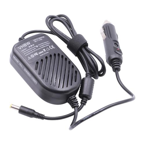 vhbw Câble, chargeur auto compatible avec Acer Aspire 5735, 5735Z, 5739, 5739G, 5740 ordinateur portable, Notebook - câble de chargement 12V, 65W