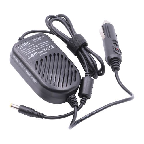 vhbw Câble, chargeur auto compatible avec Acer Aspire 8530, 8530G, 8730, 8730G, 8920 ordinateur portable, Notebook - câble de chargement 12V, 65W