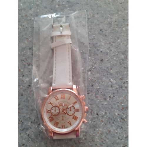 Montre Gros Cadran Blanche