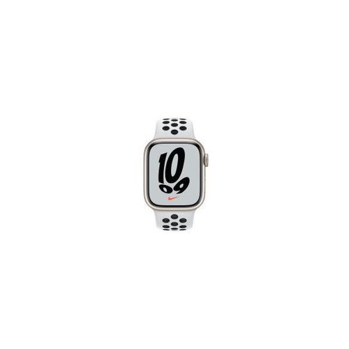 Apple Watch Nike Series 7 Starlight Aluminium 41mm Pure Platinum/Black Sport Band De