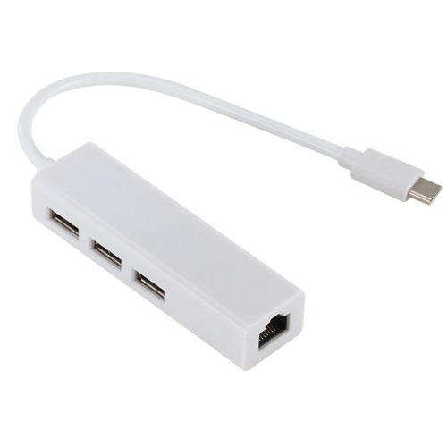 Adaptateur USB USB-C Type C vers USB RJ45 Ethernet Lan, câble Hub pour Macbook PC