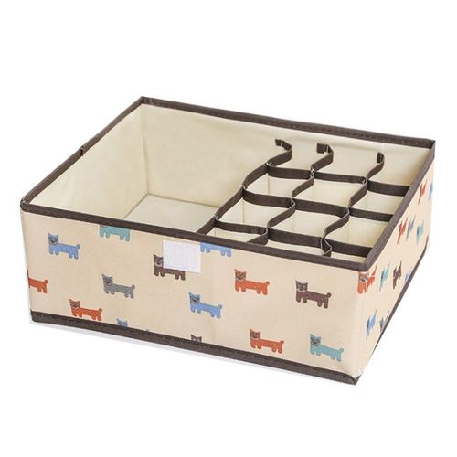 Boîte de rangement en tissu Oxford 32cm x 26cm, 1 pièce, panier Rectangle tournesol lavable, bleu clair