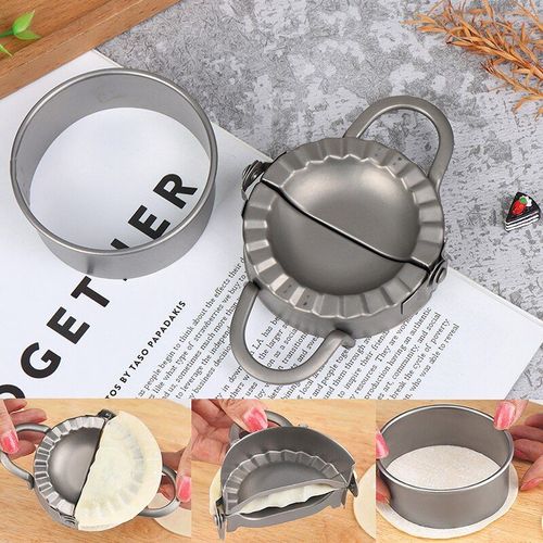 Coupe-pâte en acier inoxydable, ensemble de 2 pièces, moule à raviolis, presse à pâte, accessoires de pâtisserie