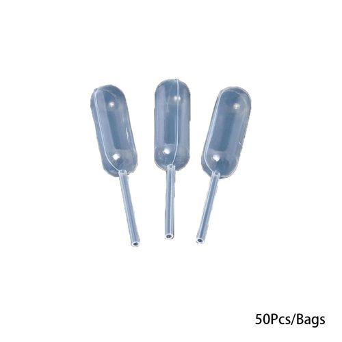 Pipette jetable pour crème glacée, gelée, Milkshake, compte-gouttes de Dessert, Pipette, paille, Cupcake, Macaron, outils de cuisson, 50 pièces/ensemble 4ml
