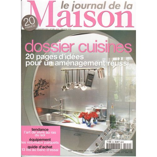 Le Journal De La Maison N° 352 Novembre 2001