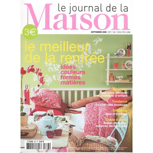 Le Journal De La Maison N° 387 Septembre 2005