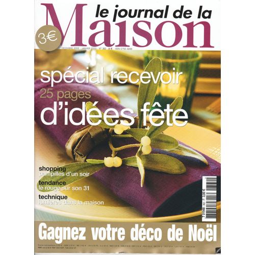 Le Journal De La Maison N° 362 Décembre 2002 Janvier 2003