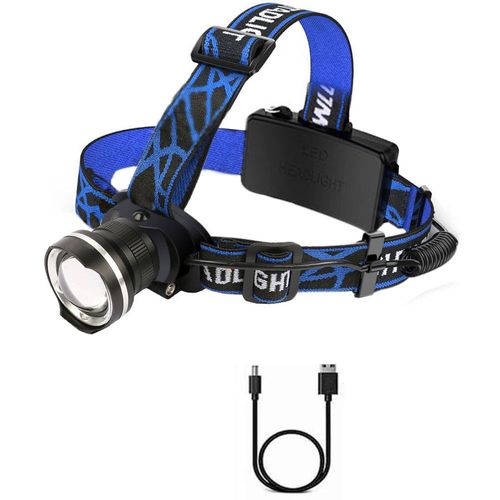 Lampe de sauna LED aste,lumière de n'aime injuste,flash de tête étanche,torche de camping et de chasse,3000LM,4 modes,18650 - Type NO Battery