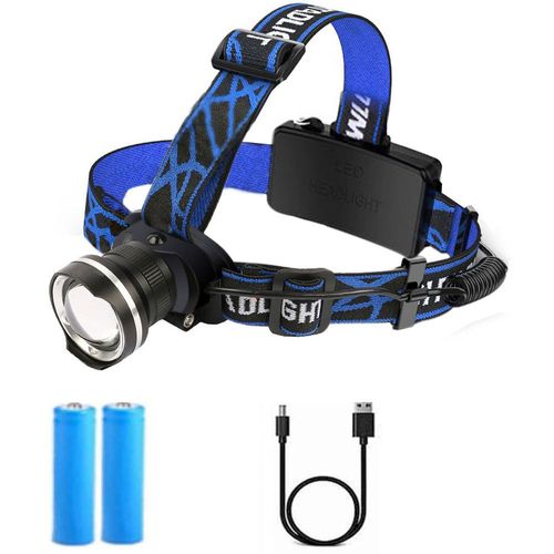 Lampe de sauna LED aste,lumière de n'aime injuste,flash de tête étanche,torche de camping et de chasse,3000LM,4 modes,18650 - Type With Battery