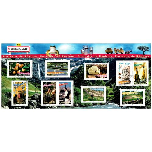 Feuillet De 10 Timbres Oblitérés "La France À Vivre N°7" (2006)