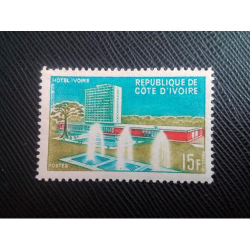 Timbre Cote D'ivoire Yt 248 Hôtel Ivoire 1966 ( 40106 )