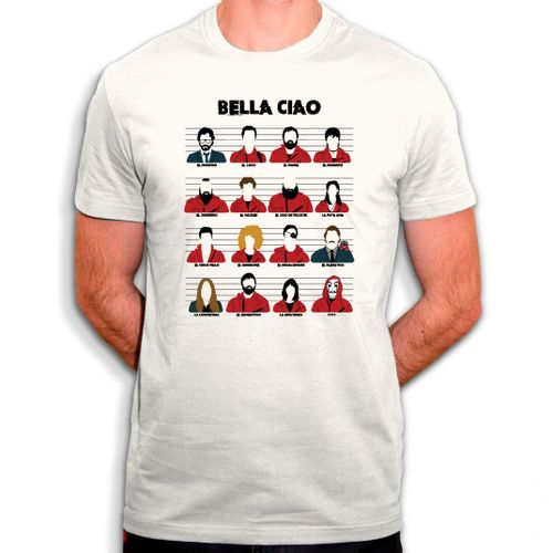 Bella Ciao - T-Shirt La Casa De Papel - Tee Shirt En Coton Bio