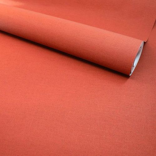 Papier peint vinyle sur intissé - Intemporel - Toile rouge minéral decoweb.com - Rouleau(x)