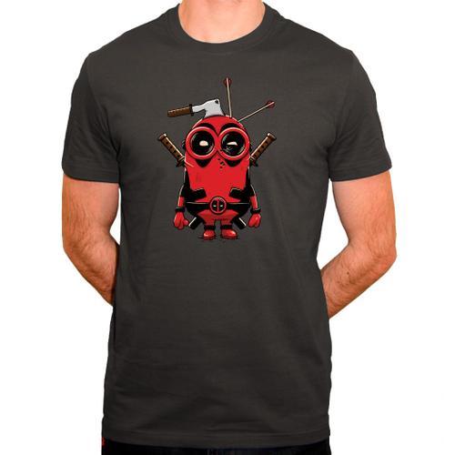 T-Shirt Parodie Deadpool Minion - Tee Shirt En Coton Biologique