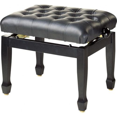 Stagg Pb85 Bkp Lbk Banquette Piano Noir Cuir Noir