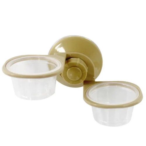 Ventouse Eau Distributeur Nourriture Tenture Murale Plat D'alimentation Bol Araignée Boîte D'élevage Pour Réservoir - Type 02