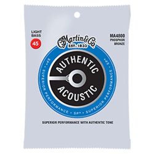 Martin Ma4800 - Jeu De Cordes Phosphor Bronze Basse Acoustique - Light 45-100