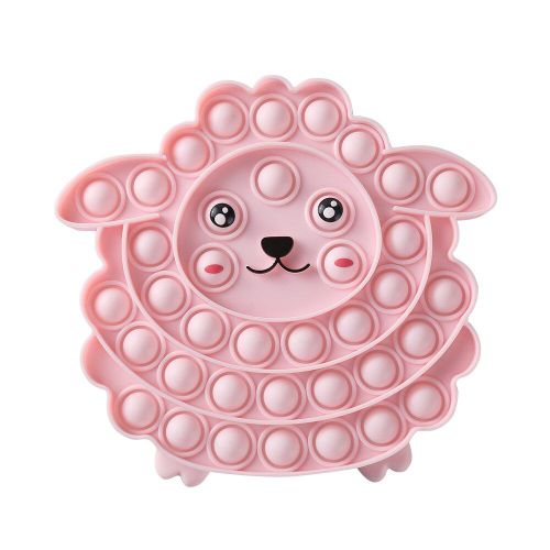 Jouets De Dessin Animé Mouton Push Bubble Sensoriel, Fidget Toy Simple, Fossette, Anti Stress, Pour Enfant Et Adulte