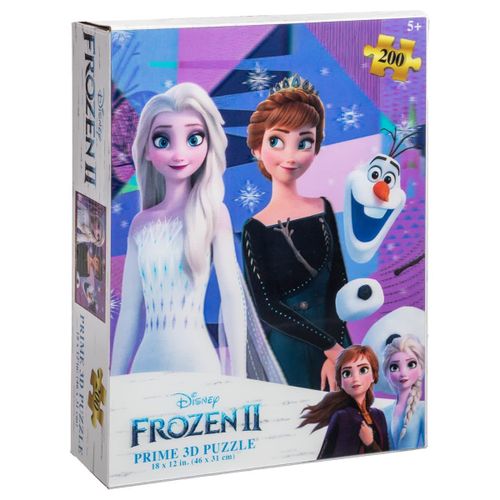 Disney - Puzzle Lenticulaire La Reine Des Neiges 2 Elsa, Anna Et Olaf
