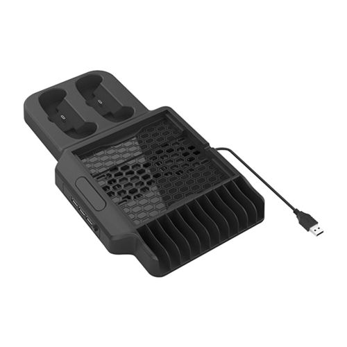 Support De Refroidissement Vertical Pour Console Xbox Series S X, Chargeur Double, 2 Ventilateurs Intégrés, 3 Ports Usb, 11 Emplacements De Jeu