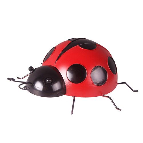 Suspension Murale En Métal Pour Clôture Coccinelle, 16cm, Figurine Décorative Pour Jardin Extérieur, Maison, Jouets Pour Enfants, Cadeau