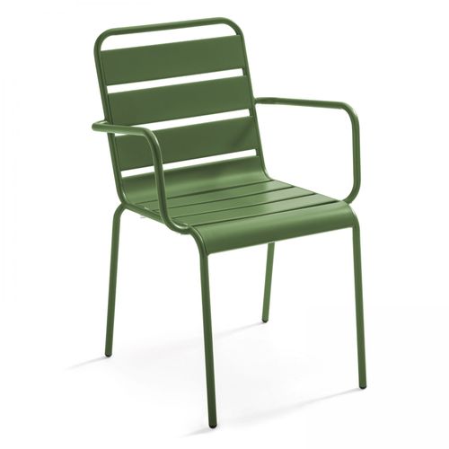 Fauteuil En Métal Vert Cactus