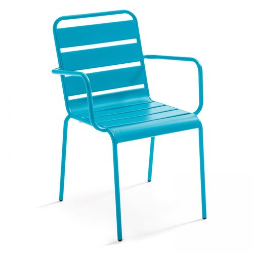 Fauteuil En Métal Bleu