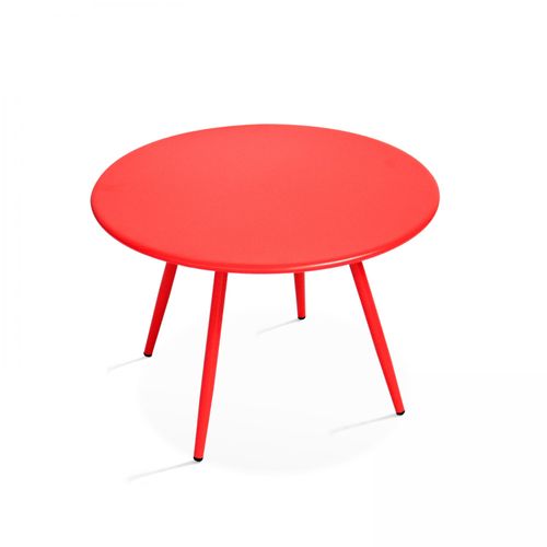 Table Basse Acier Rouge