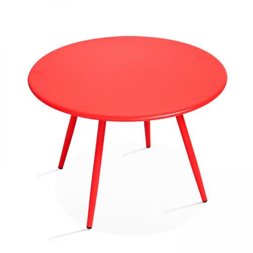 Table Basse Acier Rouge