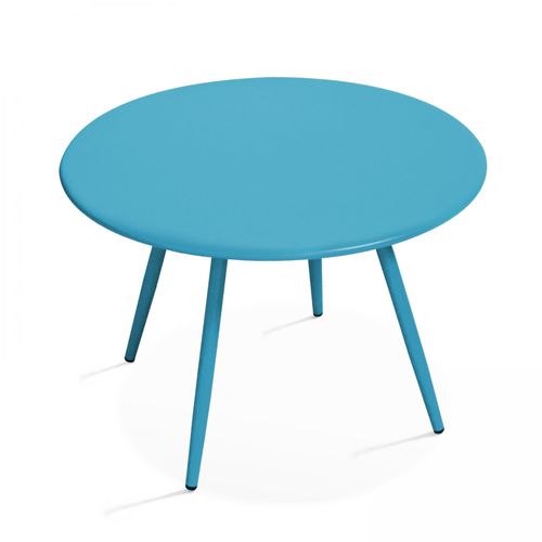 Table Basse Acier Bleu