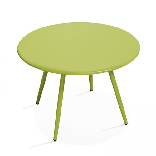 Table Basse Acier Vert